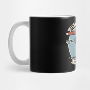 You can't buy happiness, fun retro snowboarder winter sports Mug